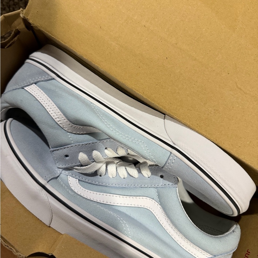 Vans Sky Blue Canvas Shoes